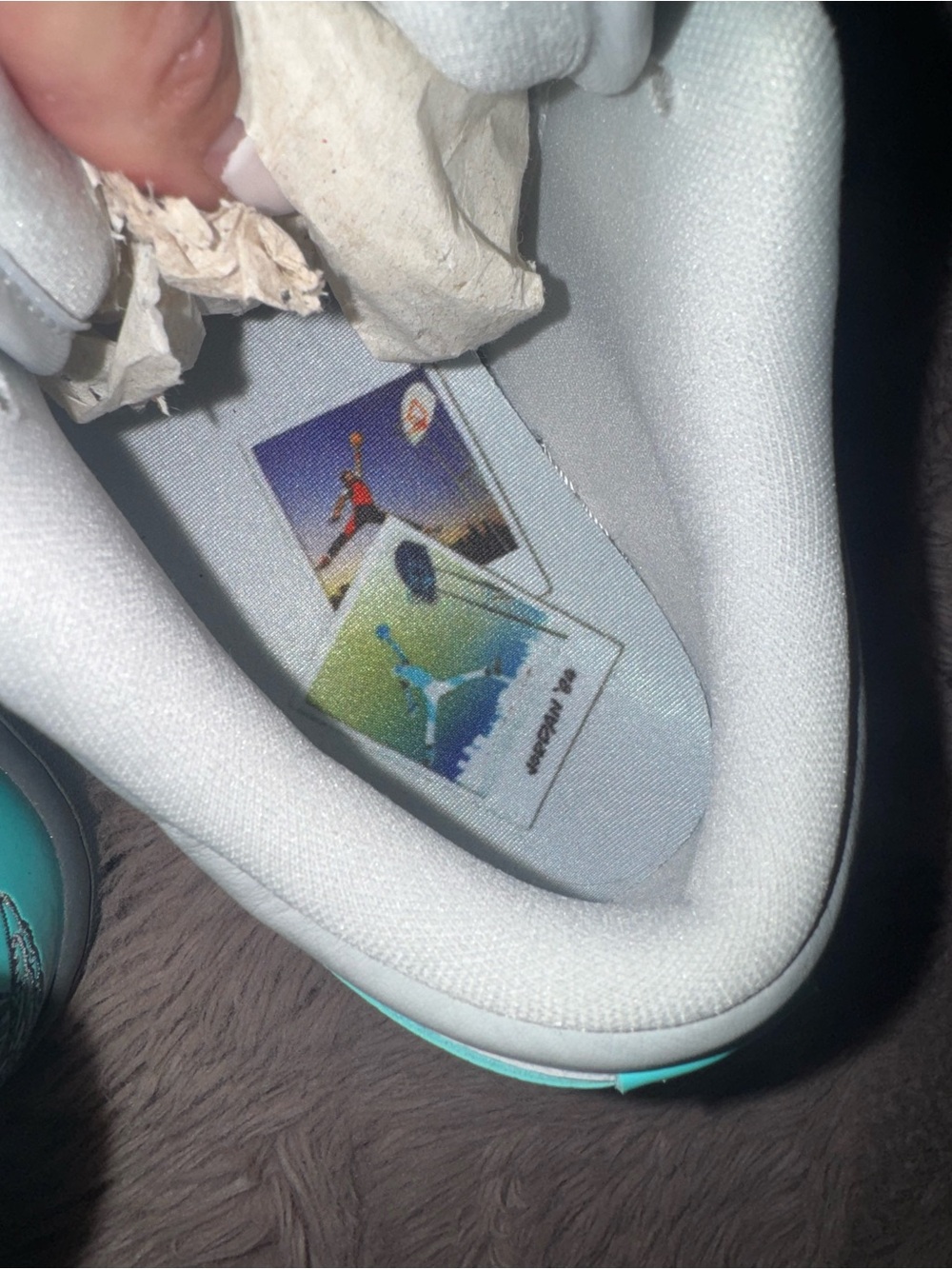 (WMNS) Air Jordan 1 Low SE 'Polaroid' size 8 brand new with box with 2 set laces - Picture 9 of 16